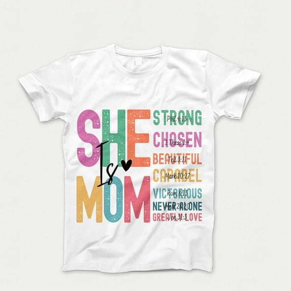 She is Mom T-shirt, Retro Mother Shirt, Blessed Mom Tee, Mom Shirt, Mother's Day Tshirt, Gift for Mom, Retro Mama Quotes