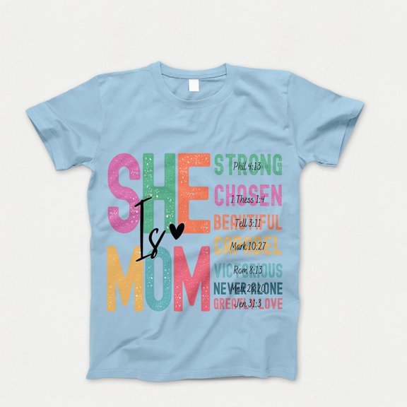 She is Mom T-shirt, Retro Mother Shirt, Blessed Mom Tee, Mom Shirt, Mother's Day Tshirt, Gift for Mom, Retro Mama Quotes