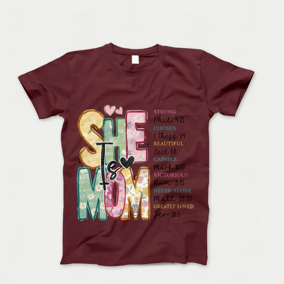 She is Mom T-shirt, Retro Mother Shirt, Blessed Mom Tshirt, Mother's Day Gifts, Gift for Mom, Mother Day Tee Top