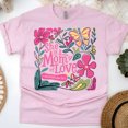 thumbnail image 1 of She is a Mom of Love T-Shirt for Women | Floral Christian Graphic Tee, Light Pink, Size XL, 1 of 4