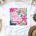 thumbnail image 1 of She is a Mom of Love T-Shirt for Women | Floral Christian Graphic Tee, White, Size 2XL, 1 of 4
