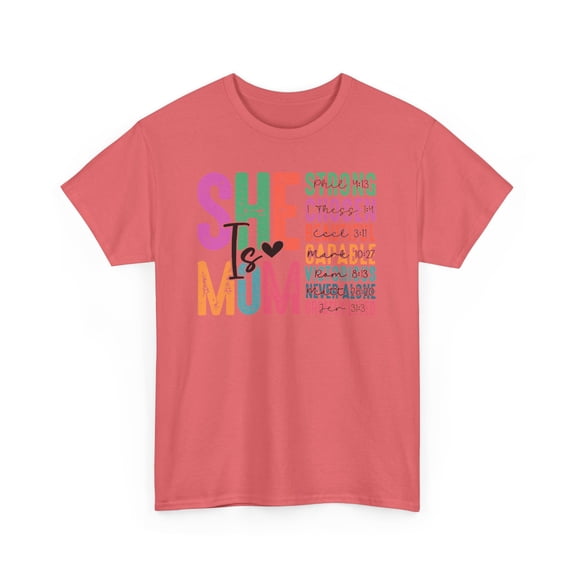 She is mom love strong beautiful.. for Mother's day gift Unisex Cotton Tee