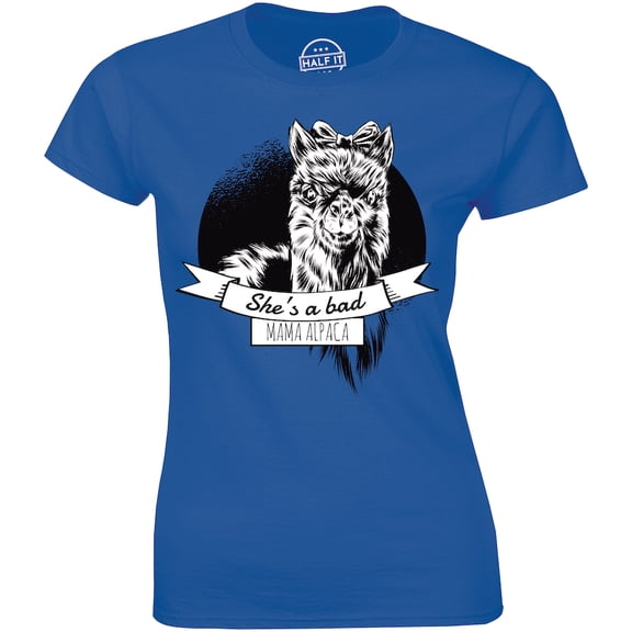 She's A Bad Mama Alpaca - Funny Llama Mother's Day Gift Women's T-Shirt