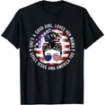 thumbnail image 1 of She's A Good Girl Loves Her Mama Jesus America Too Messy Bun T-Shirt, 1 of 4