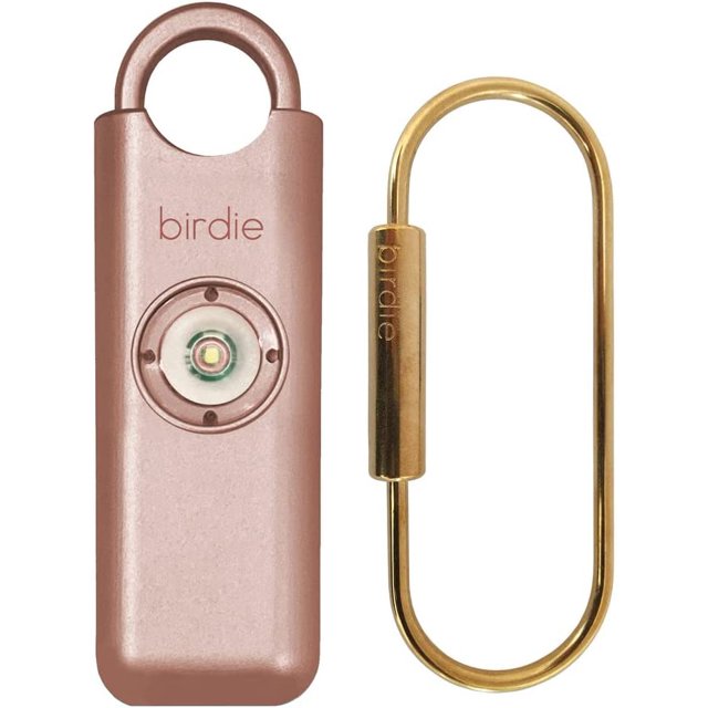 Birdie Metallic Rose Original Women's Safety Alarm, 130dB Siren