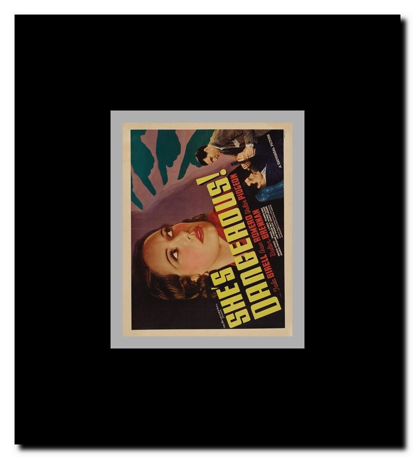 She's Dangerous Framed Movie Poster