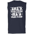 thumbnail image 1 of She's Everything He's Just Ken Adult Sleeveless Tee, 1 of 3