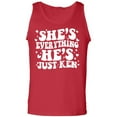 thumbnail image 1 of She's Everything He's Just Ken Adult Tank Top, 1 of 3