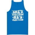 thumbnail image 1 of She's Everything He's Just Ken Neon Tank Top, 1 of 1