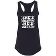 thumbnail image 1 of She's Everything He's Just Ken Racerback Tank, 1 of 2