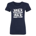 thumbnail image 1 of She's Everything He's Just Ken Womens crewneck tee, 1 of 2