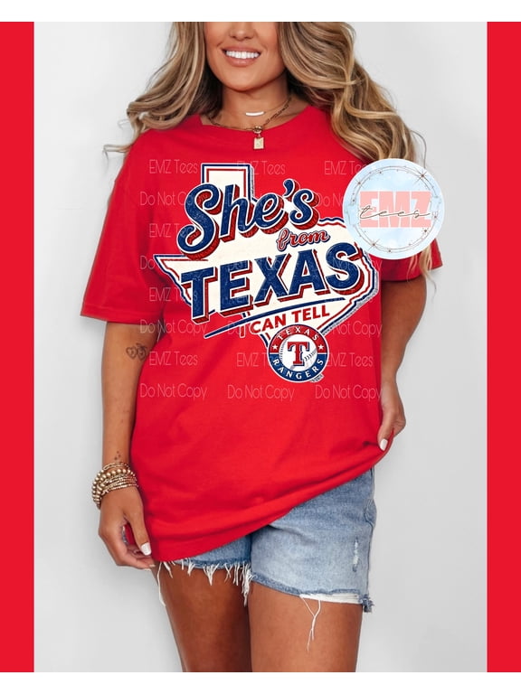 She's From Texas | Baseball | r a n g e r s | a s t r o s | Comfort Colors