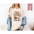 thumbnail image 1 of She's From Texas Shirt, Choosin' Texas Lyric Tee, Retro Western Longhorn Shirts, Country Music Tees, Regional Pride Clothes, 1 of 4