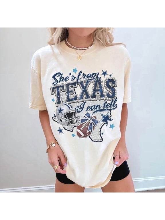 She's From Texas Shirt, She's From Texas I Can Tell Shirt, Western Texas Graphic Tee, Texas Western Style Shirt,