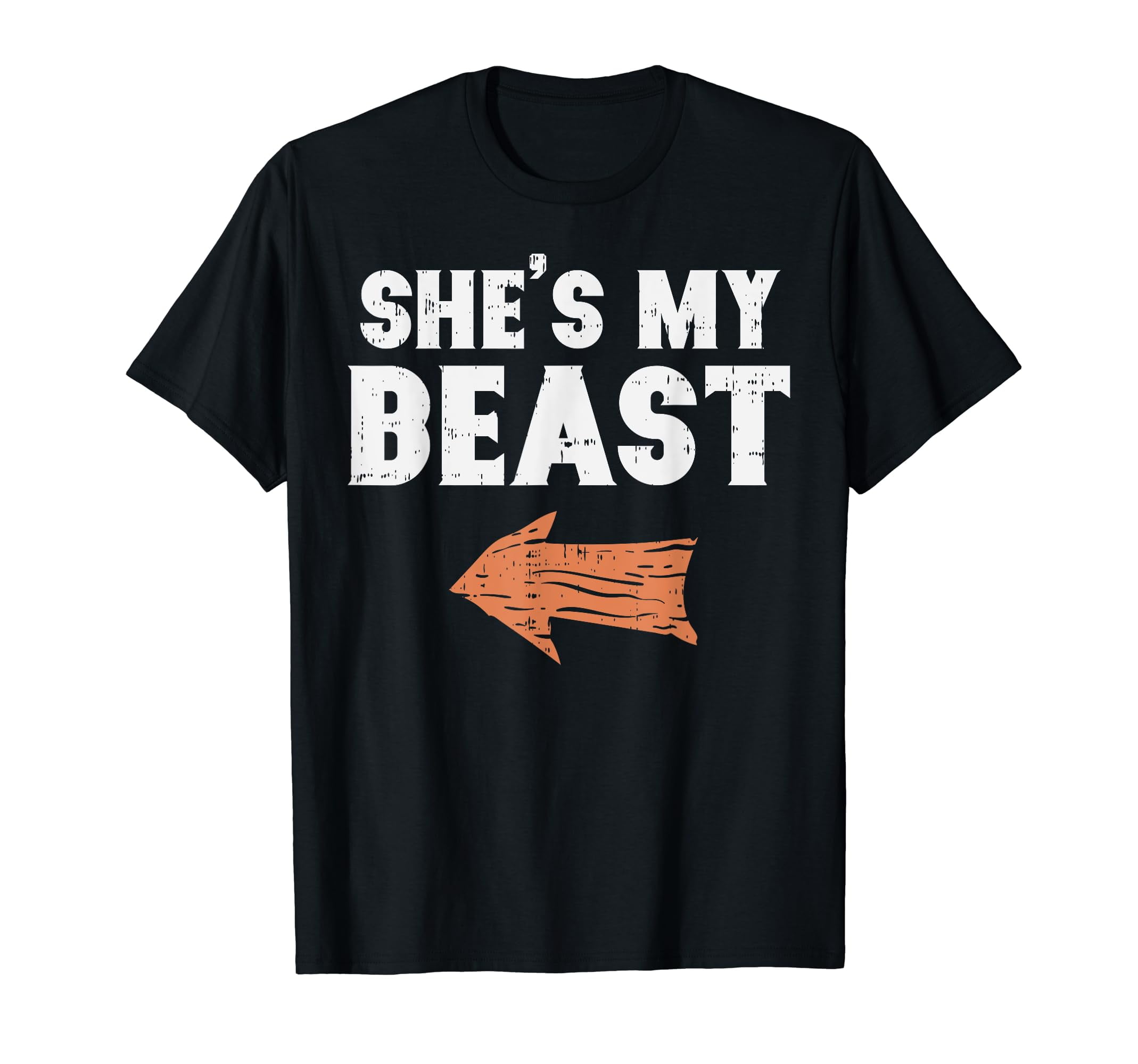She's My Beast Funny Pun Matching Couple Halloween Costume TShirt
