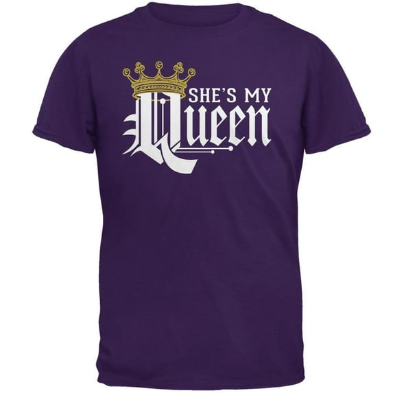 She's My Queen Mens T Shirt Black MD