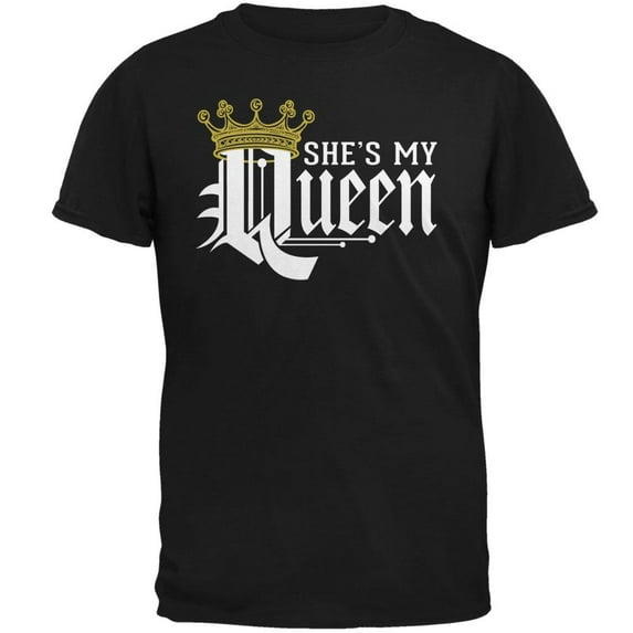 She's My Queen Mens T Shirt Purple 2XL