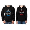 thumbnail image 1 of She's My Sail He's My Anchor Valentine's Day Gift Matching Couples Hoodies My Sail Black Small / My Anchor Black XX-Large, 1 of 5
