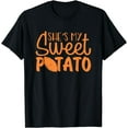 thumbnail image 1 of She's My Sweet Potato I Yam Set Couples Thanksgiving Funny T-Shirt, 1 of 3