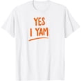 thumbnail image 1 of She's My Sweet Potato Yes I yam T Shirt T-ShirtMen's and women's pure cotton short-sleeved shirts, 1 of 7