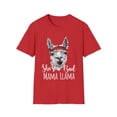thumbnail image 1 of She's a Bad Momma Llama Gift For Her | Spirit Animal Llama Gifts | Mama Llama 2 Unisex Softstyle T-Shirt, 1 of 4
