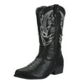 thumbnail image 1 of SheSole Women's Cowboy Boots Female Wide Calf Western Cowgirl Shoes Black US 6.5, 1 of 8