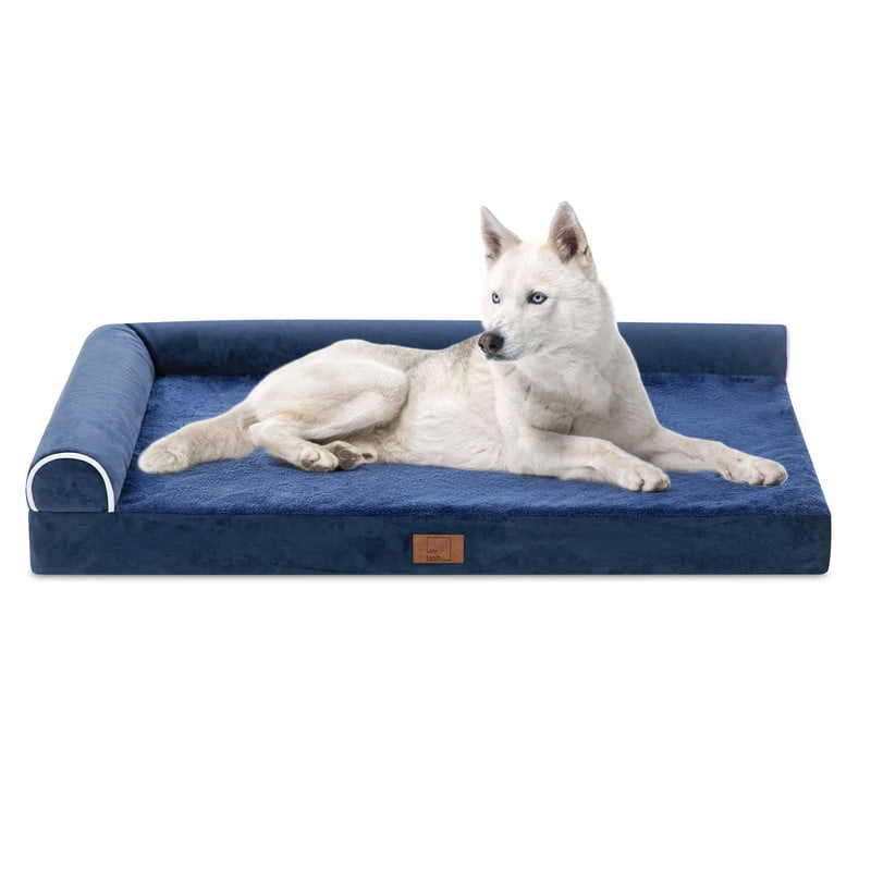 SheSpire Bolster Dog Bed for Extra Large Dogs, Memory Foam Orthopedic L