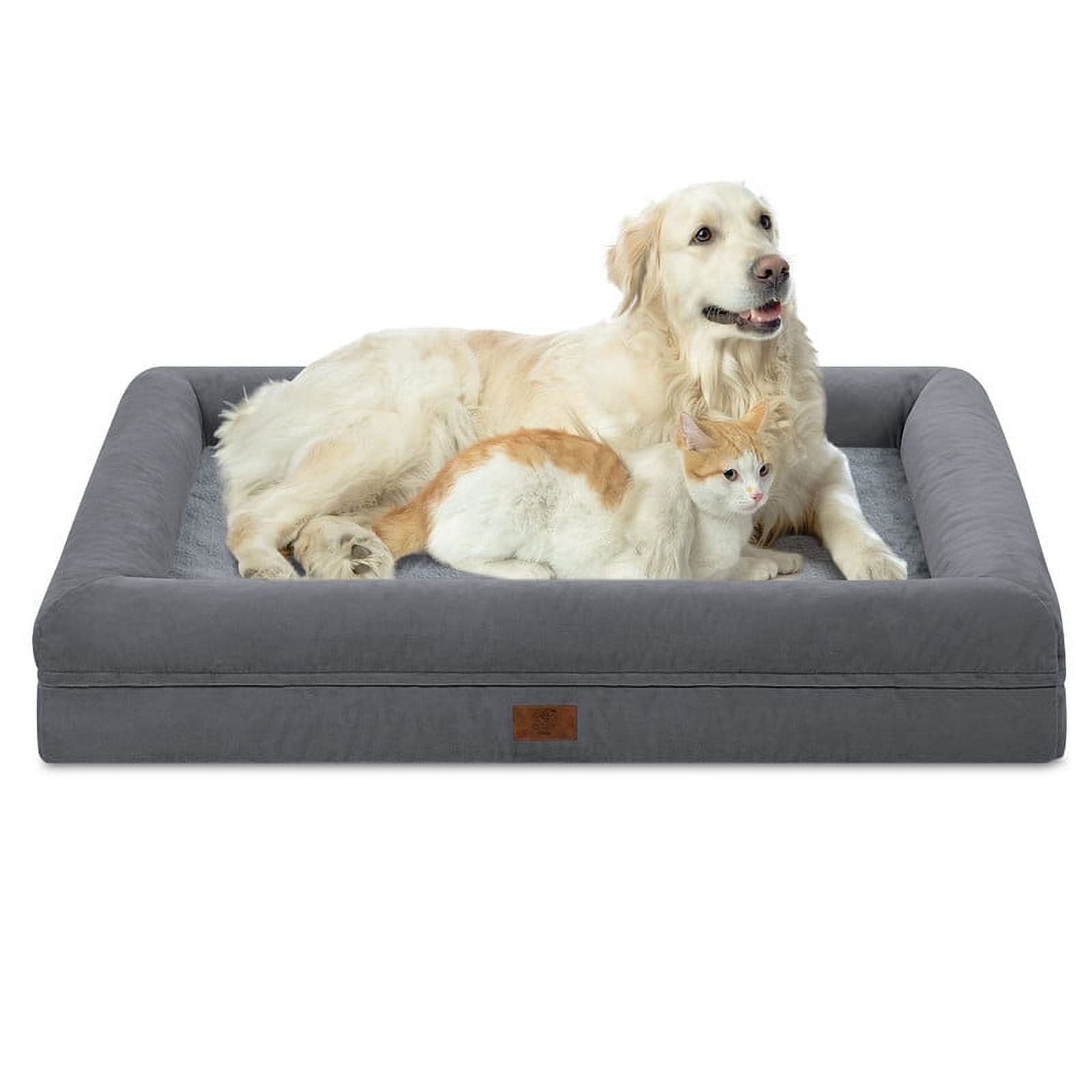 Couch Orthopedic Dog Bed 2-Layer Pet Bed For Floor, Kennel, Or