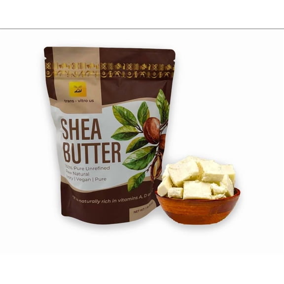 Shea Butter 100% Pure, Unrefined & Raw Natural - 1lb (16 oz) Pack. Perfect for DIY Skincare Products and Hair Care. Suitable for all Skin Types.