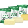 Shea Butter, Cocoa Butter, YPF5 Mango Butter set Each Butter is 1 lb