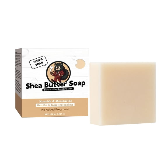 Shea Butter Fruit Oil Soap Bar For Cleansing & Bathing 100G Plastic Container