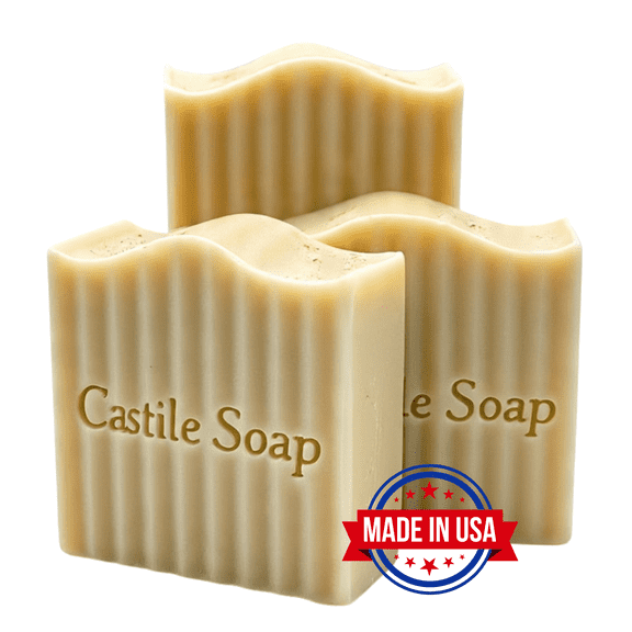 Pure Castile Soap 3-Pack – Patchouli Cedarwood – Gentle & Natural, For Men and Women
