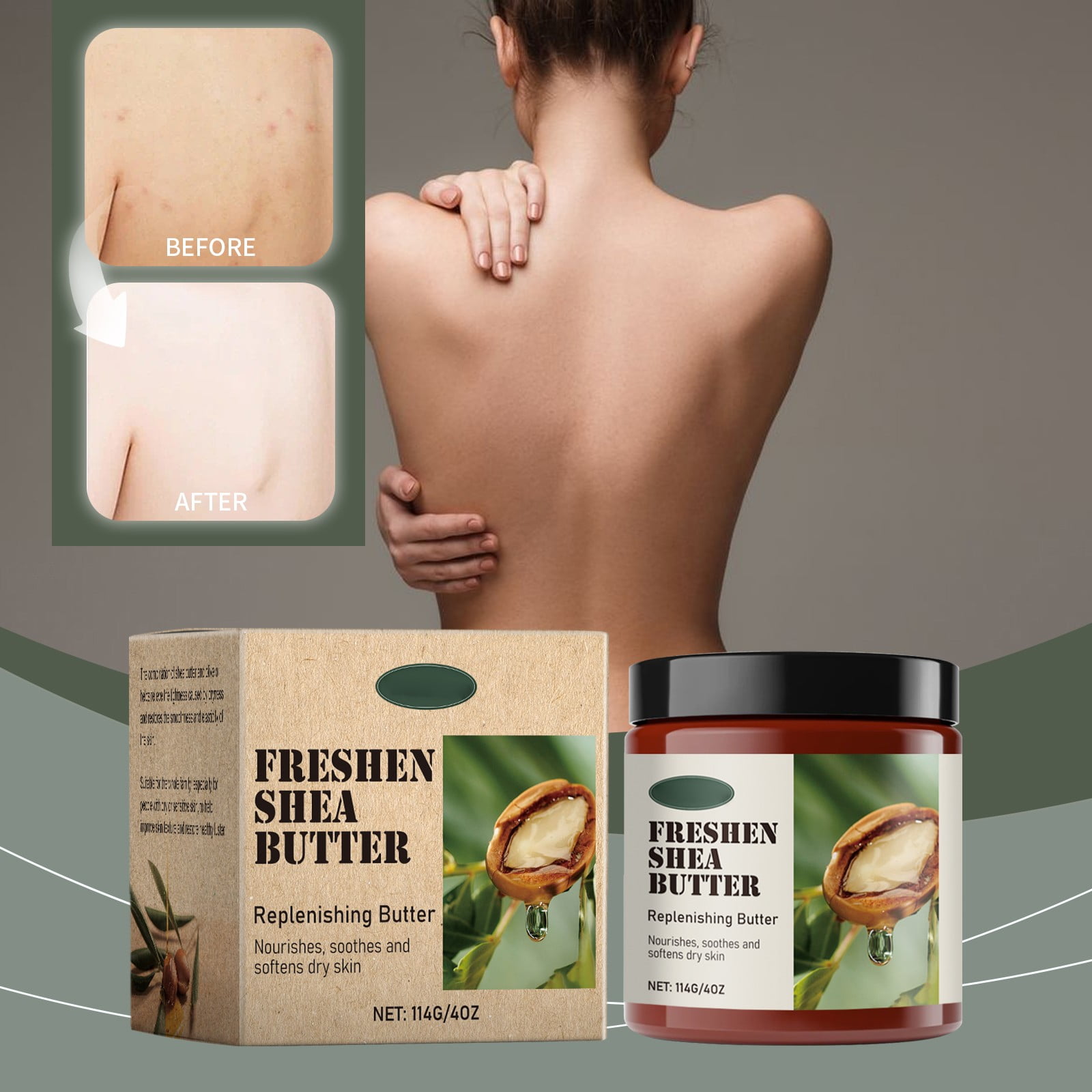 Shea Butter Nourishing Oil Moisturizing Skin Care Facial Body For Deep