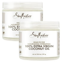 Shea Moisture 100% Extra Virgin Coconut Oil 15 oz (Pack of 2)