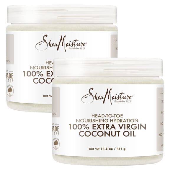 Shea Moisture 100% Extra Virgin Coconut Oil 15 oz (Pack of 2)
