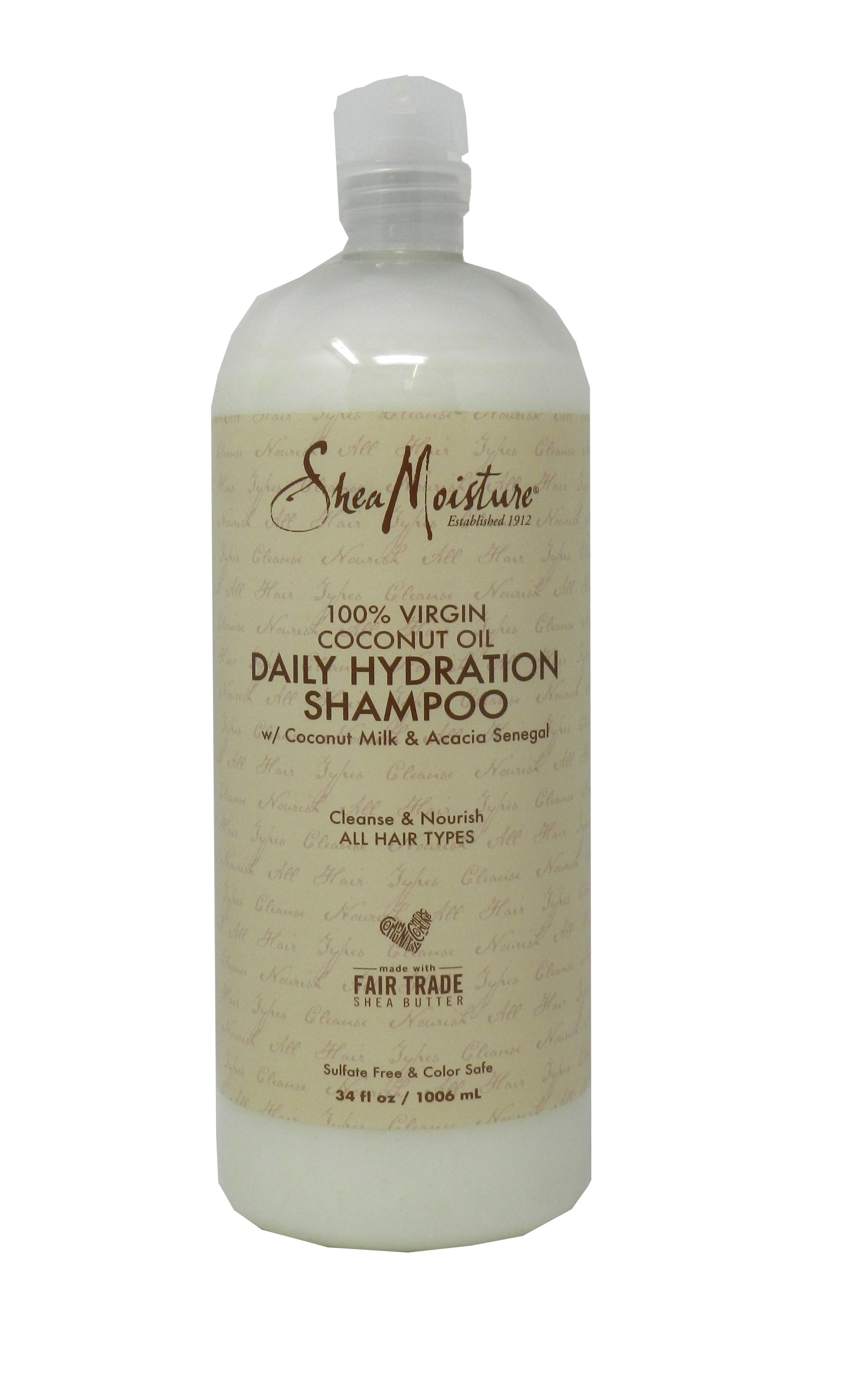 Shea Moisture 100 Virgin Coconut Oil Daily Hydration Shampoo 34 Ounces