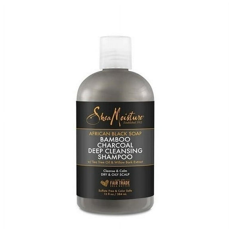 Shea Moisture Pre-Wash African Black Soap Bamboo Charcoal Deep