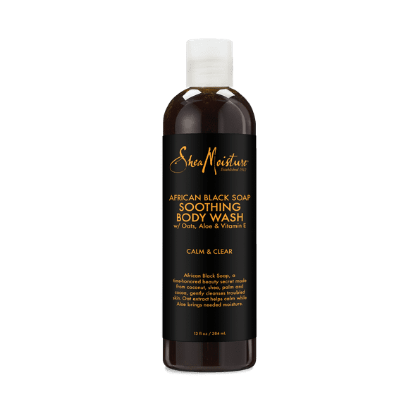 Shea Moisture African Black Soap Body Wash, 13oz