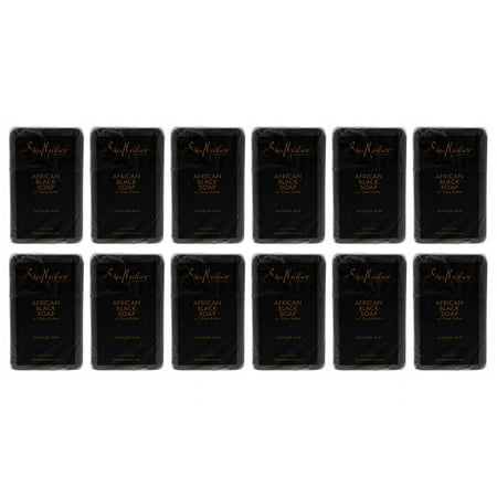 Shea Moisture African Black Soap Troubled Skin - Pack of 12, 8 oz Bar Soap