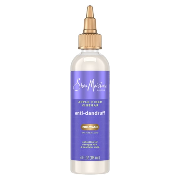 SheaMoisture Anti-Dandruff Pre-Wash To Gently Exfoliate & Remove Flakes Apple Cider Vinegar & Salicylic Acid System for a Healthier Scalp, 4 fl oz