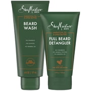 SheaMoisture Beard Wash & Full Beard Detangler, Self-Care Gifts for Men | Gentle Beard Wash and Conditioner with Tea Tree Oil, Nourishing Plant Oils | Moisturizing Beard Care for Men | Scented