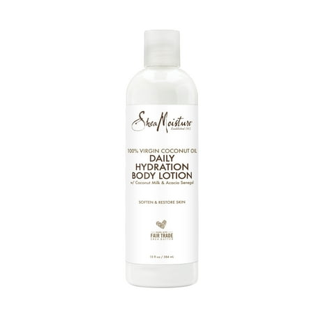 Shea Moisture Body Lotion for all skin types Daily Hydration 100% Virgin Coconut Oil 13 oz