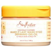 SheaMoisture Coconut Custard Make It Last Oil-Gel Curl Definer, 12 oz