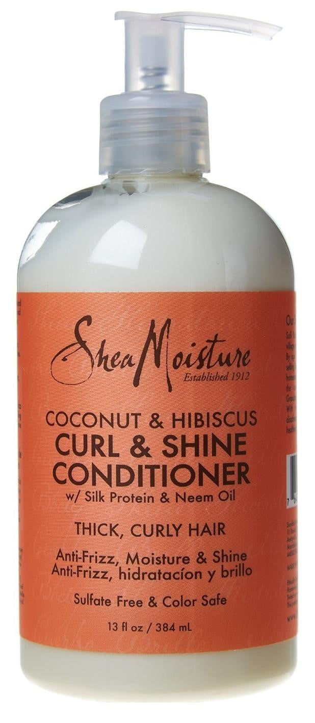Shea Moisture Conditioner Curl & Shine, 13 Oz (368 G) – Mit Kokos & Hibiskus Für Lockiges Haar