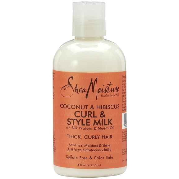 Shea Moisture Coconut & Hibiscus Curl & Style Milk 8 oz (Pack of 3)