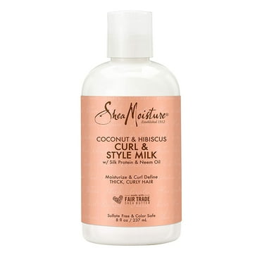Shea Moisture Coconut Hibiscus Curl and Style Milk, 8 Oz., Pack of 2