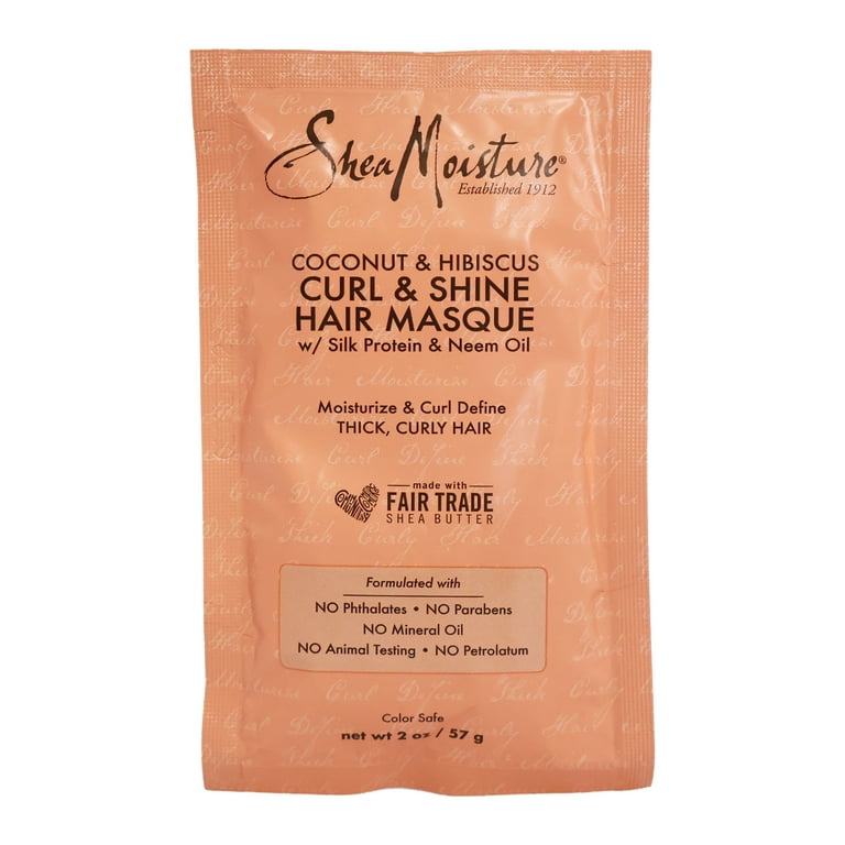 SHEA MOISTURE Coconut & Hibiscus Curl & Shine Hair Masque Packet (2oz) SHEA MOISTURE Coconut & Hibiscus Curl & Shine Hair Masque Packet (2oz)