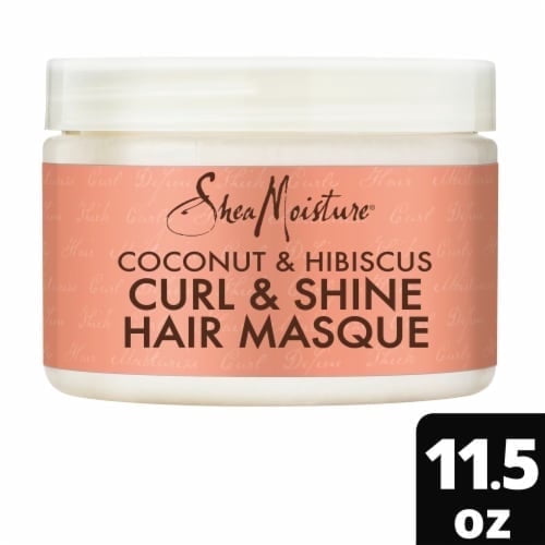 Shea Moisture Coconut & Hibiscus with Shea Butter Hair Mask for Dry Curly Hair - 12 oz