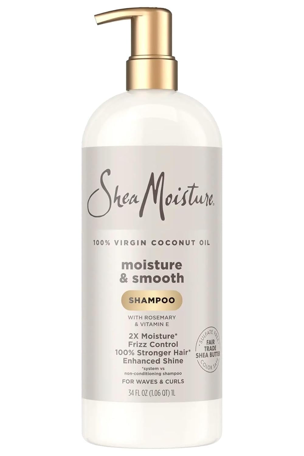 SheaMoisture, Moisture & Smooth Shampoo, 34 fl oz, Coconut