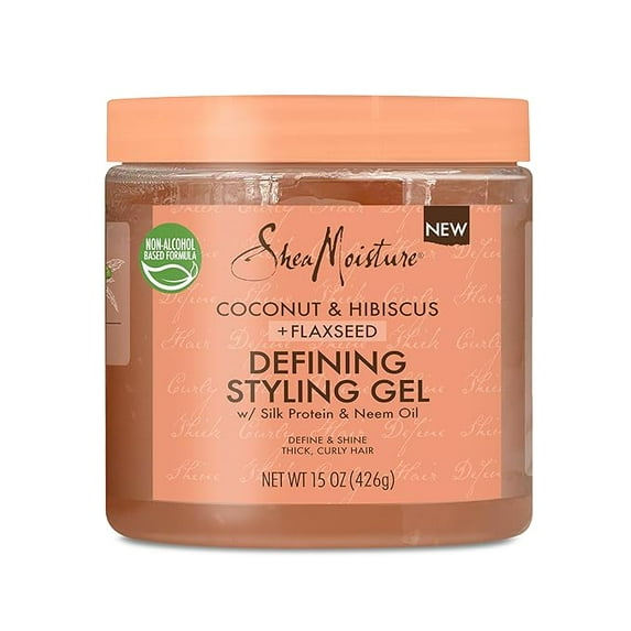 Shea Moisture Coconut&Hibiscus + Flaxseed Gel Defining 15oz (Pack of 3)